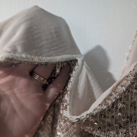 Free People Intimately |  Sparks Fly Sequin Corset Bodysuit In Gold - Picture 7 of 10